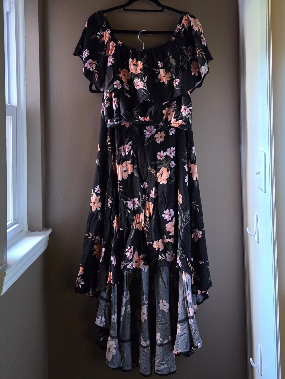 Black Floral Matching Set
